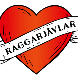 Raggarjävlar Klistermärke Hjärta