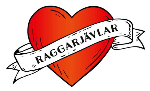 Raggarjävlar Klistermärke Hjärta